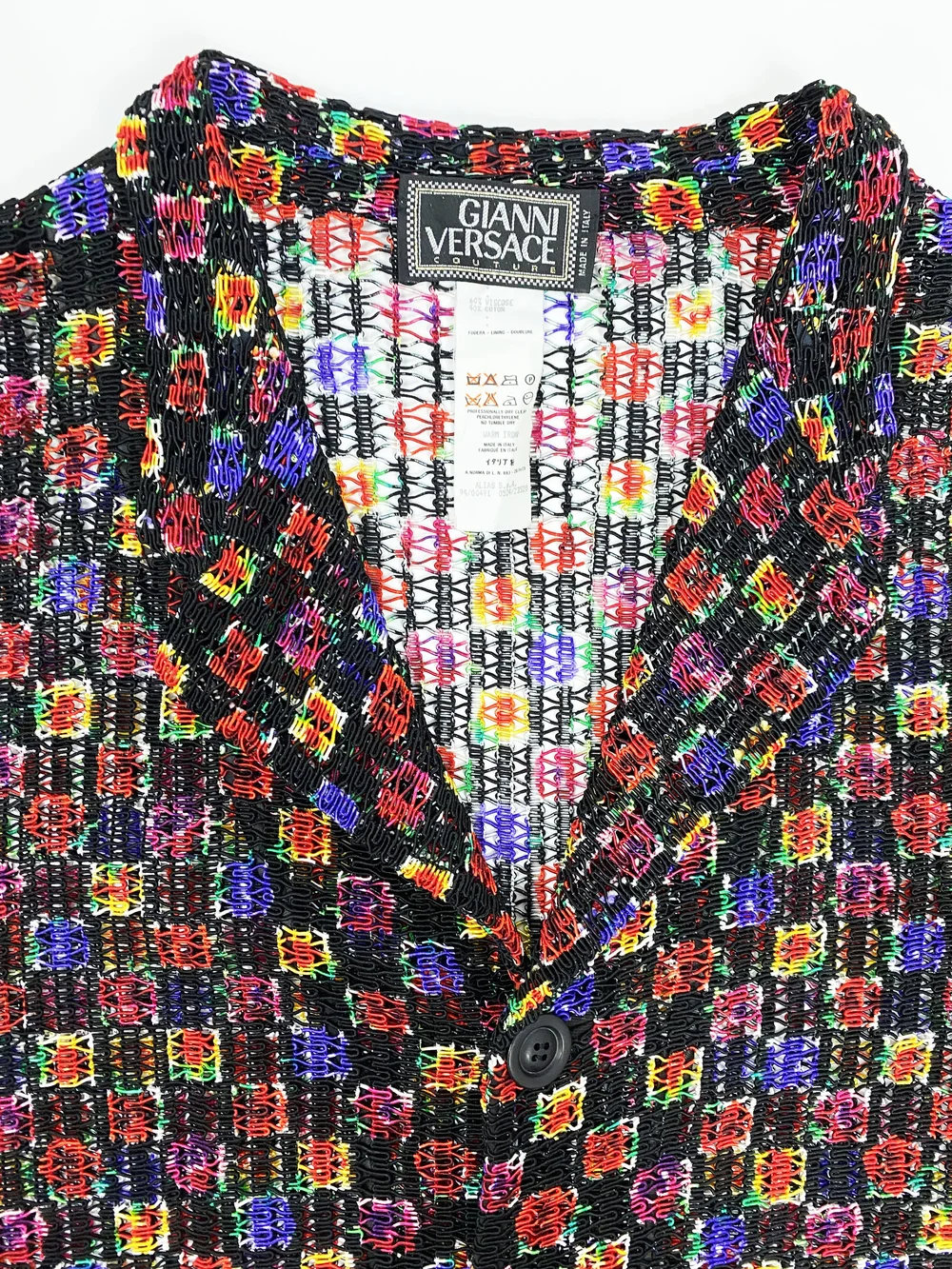 Gianni Versace 1994 wire knit jacket — JAMES VELORIA